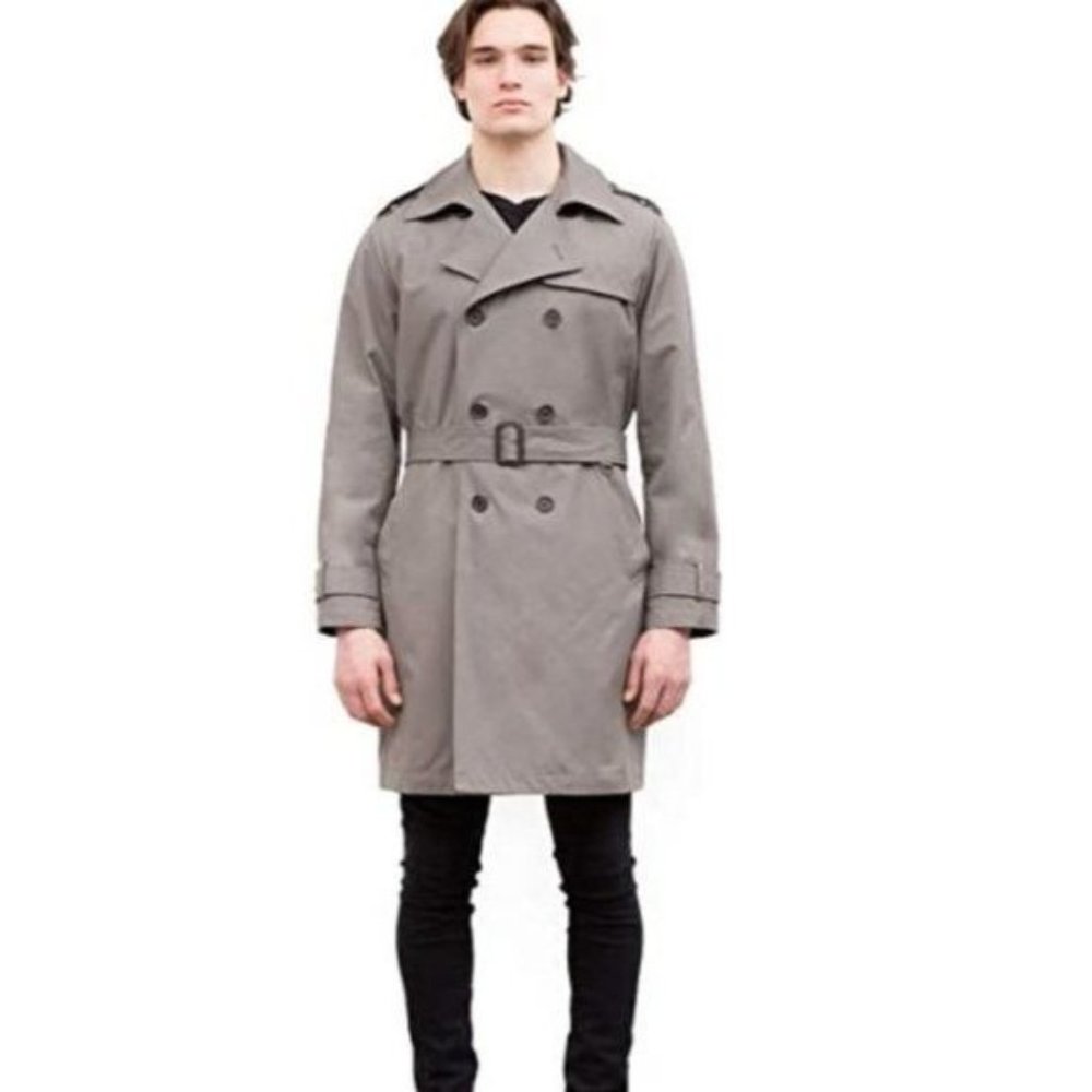 Vince Camuto Double Breasted Belted Trench Coat XL